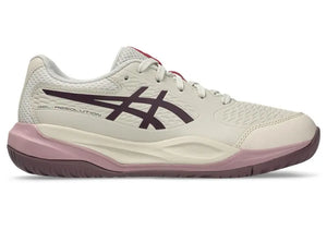 Buty tenisowe Asics Gel-Resolution X GS Clay JR beżowe