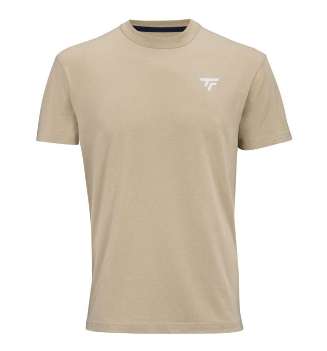 Koszulka tenisowa Tecnifibre Graphic 2025 beżowa