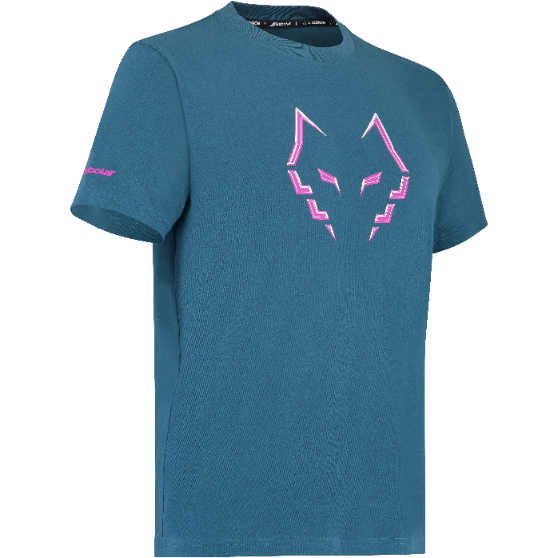 Koszulka do padla Babolat Cotton Tee J. Lebron morska