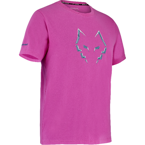 Koszulka do padla Babolat Cotton Tee J. Lebron różowa