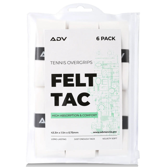 Owijka wierzchnia Tenisowa ADV Felt Tac biała 1 sztuka