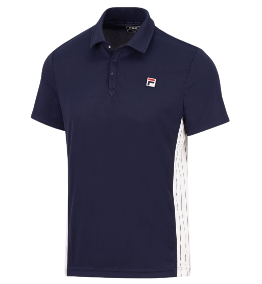 Koszulka tenisowa Fila Polo Piero granatowa