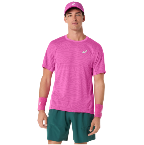 Koszulka sportowa Asics Match Jacquard SS Top różowa