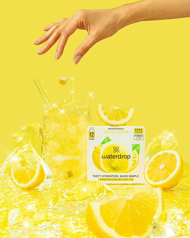 Elektrolity Waterdrop Microdrink o smaku Ice Tea Lemon x12