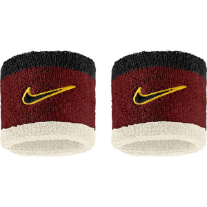 Frotki tenisowe Nike Swoosh Wristbands burgundowe