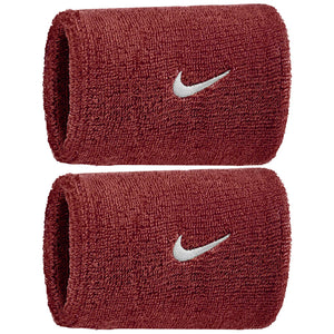 Frotki tenisowe Nike Swoosh Classic Wristbands bordowe
