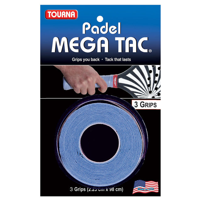 Owijki wierzchnie Tourna Mega Tac niebieskie x3 do padla