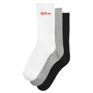 Skarpety tenisowe Wilson Crew Logo Sock 3P wielokolorowe