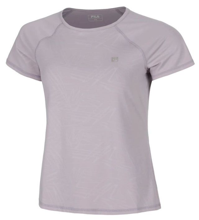 Koszulka tenisowa Fila T-shirt Hailee lawendowa
