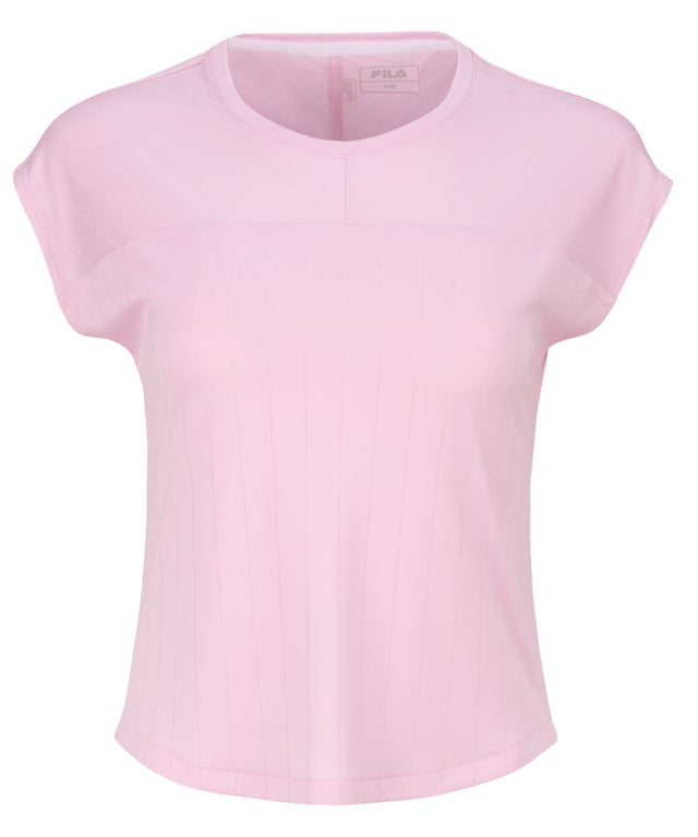 Koszulka tenisowa Fila T-Shirt Lum różowa