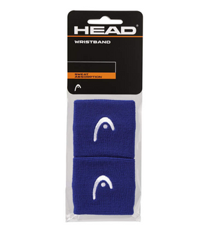 Frotki tenisowe Head Wristbands 2.5" niebieskie