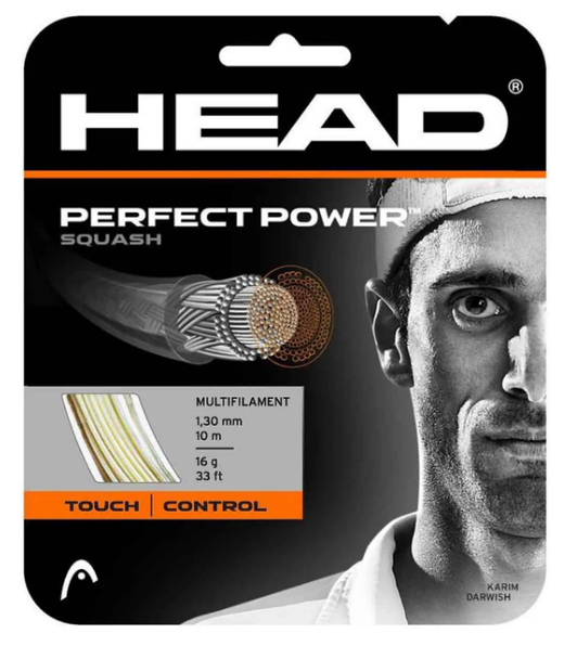 Naciąg do squasha Head Perfect Power biały