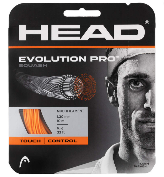 Naciąg do squasha Evolution Pro pomarańczowy
