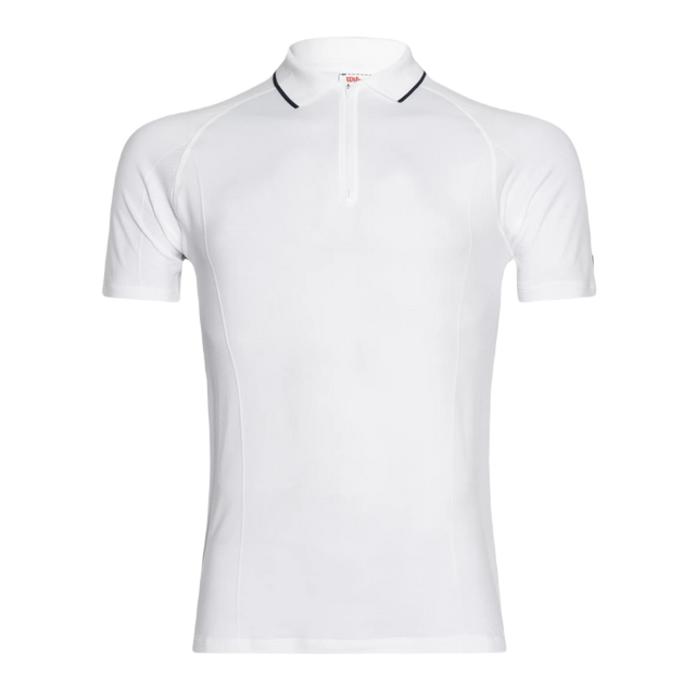 Koszulka tenisowa Wilson Team Seamless Polo 2.0 biała