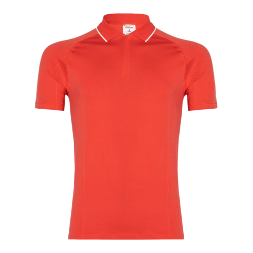 Koszulka tenisowa Wilson Team Seamless Polo 2.0 czerwona