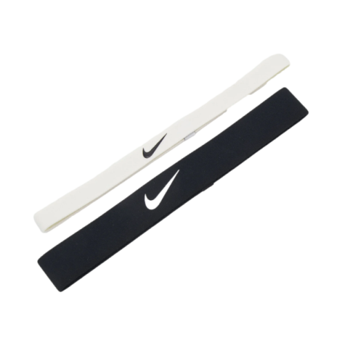 Opaski na głowę Nike Flex Headband czarno-białe