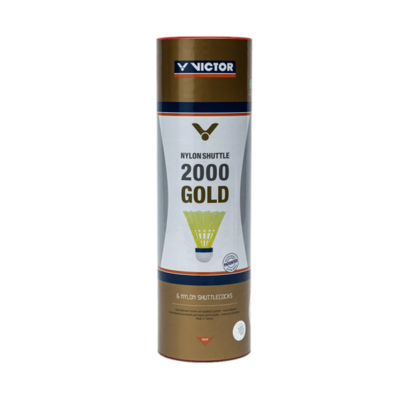 Lotki nylonowe Victor 2000 Gold szybkie żółte x6