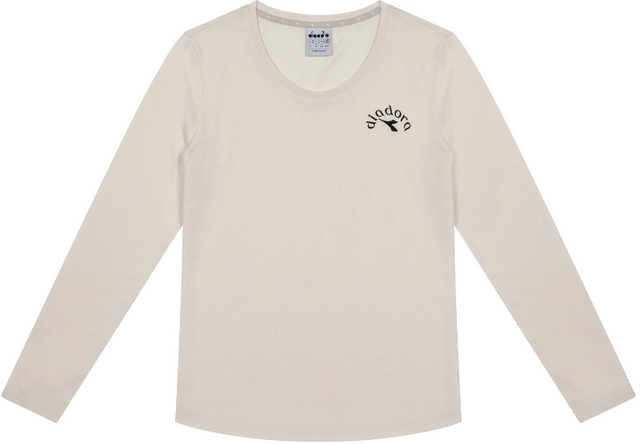 Diadora L.T-shirt LS Ess. Sports women's tennis t-shirt beige