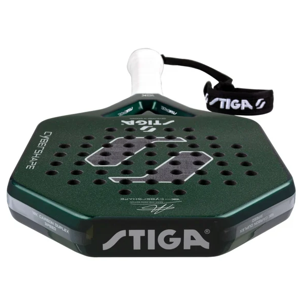 Rakieta do padla Stiga Cybershape 18K Hard Adam Axelsson Edition zielona