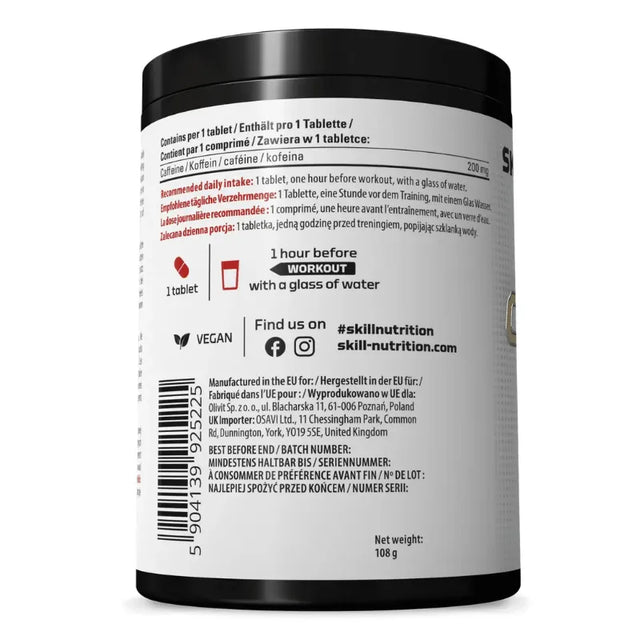 Skill Nutrition Caffeine 200mg 240 tabletek