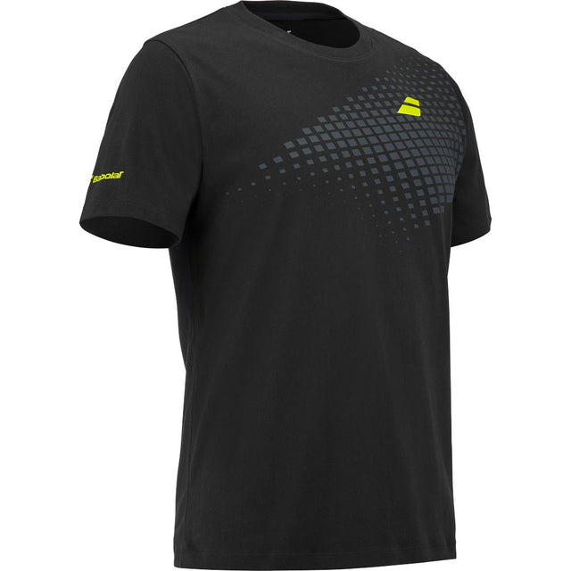 Koszulka tenisowa Babolat Aero Cotton Tee czarna