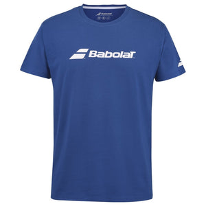 Koszulka tenisowa juniorska Babolat Exercise Tee Boy granatowa