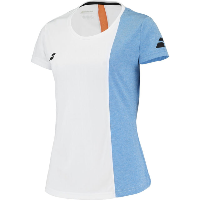 Koszulka tenisowa Babolat Play Cap Top Girl biała
