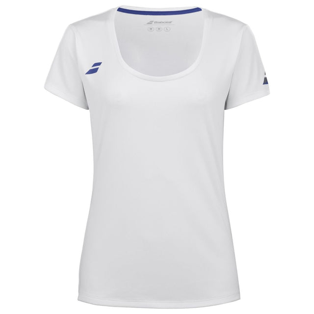 Babolat Play Cap Sleeve Top Girl junior tennis t-shirt white