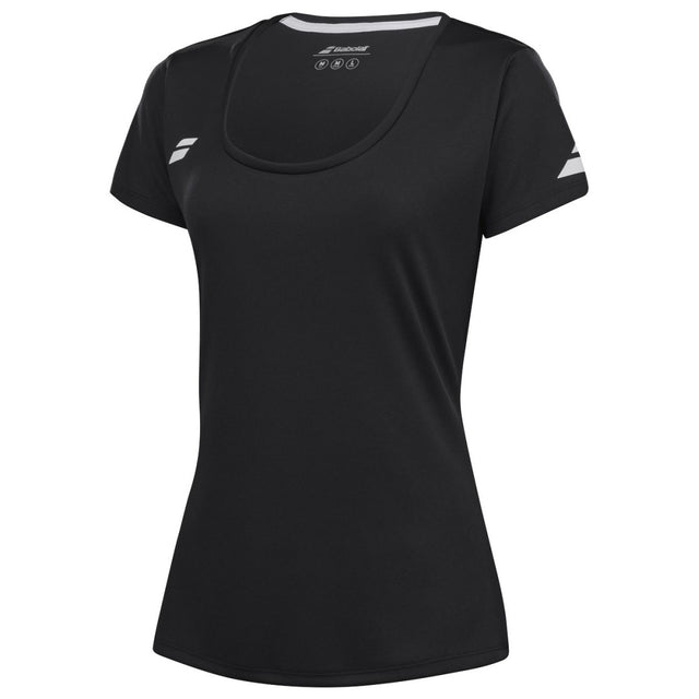 Koszulka tenisowa damska Babolat Play Cap Sleeve czarna