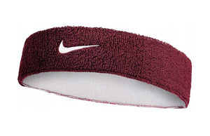 Frotka tenisowa na głowę Nike Classic Reversible Headband bordowo-biała