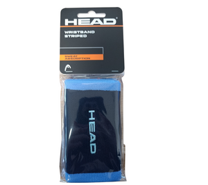 Frotki tenisowe Head Wristbands 5" czarno-niebieskie