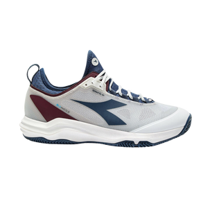 Buty tenisowe Diadora Speed Blushield Fly 4+ Clay biało/bordowo/niebieskie