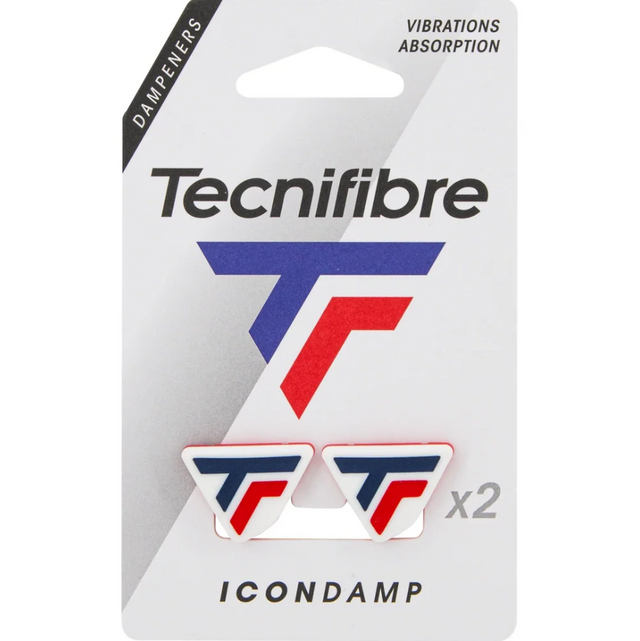 Tłumiki tenisowe Wibrastopy Tecnifibre Icon Damp white/red