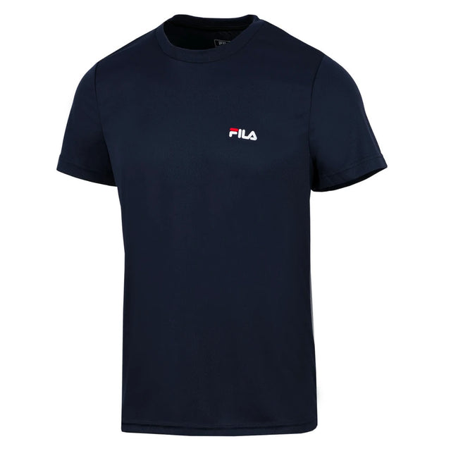 Koszulka tenisowa chłopięca Fila T-Shirt Logo Small Kids granatowa