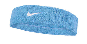 Frotka tenisowa na głowę Nike Swoosh Headband błękitna