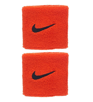 Frotki tenisowe Nike Swoosh Wristbands pomarańczowe