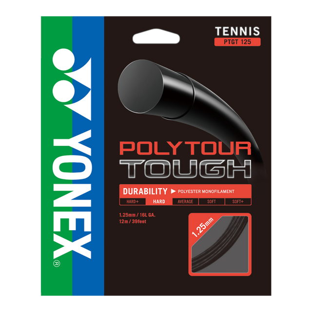Naciąg tenisowy Yonex Poly Tour Tough czarny