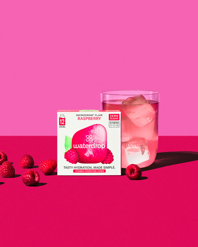 Elektrolity Waterdrop Microdrink Flair o smaku maliny x12