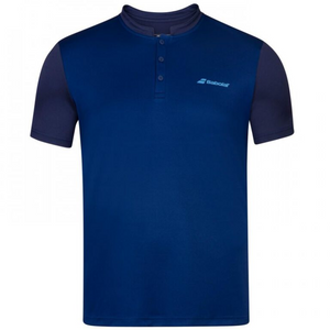 Koszulka tenisowa juniorska Polo Babolat PLAY Boy granatowy