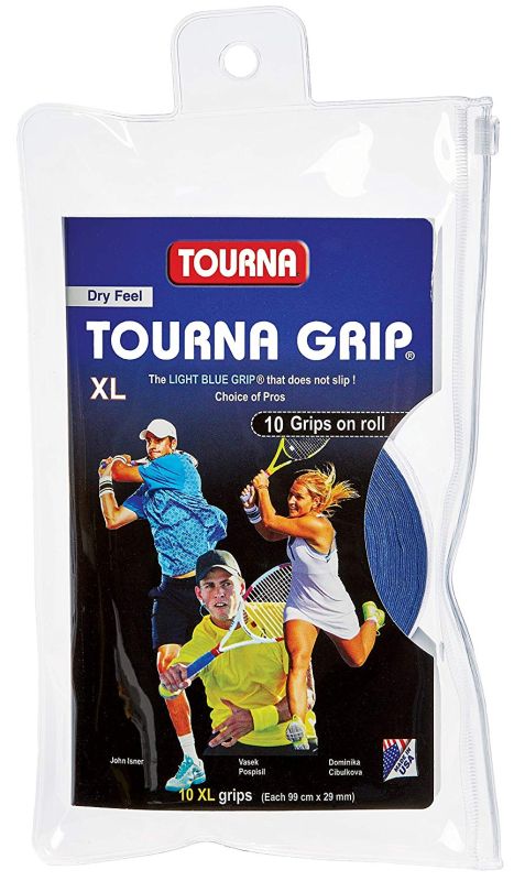 Tourna Grip Dry Feel XL overgrips navy blue x10