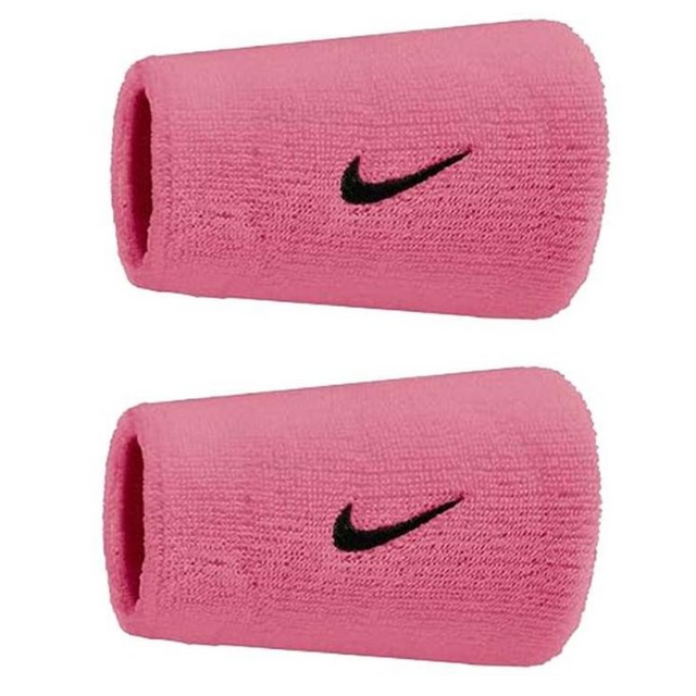 Frotki tenisowe Nike Swoosh Double-Wide różowe