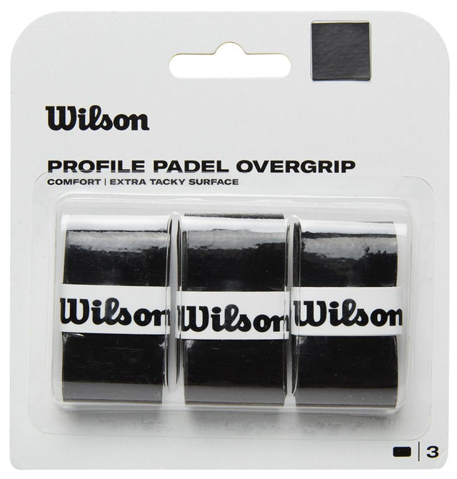 Owijka wierzchnia Wilson Padel Profile czarna x3