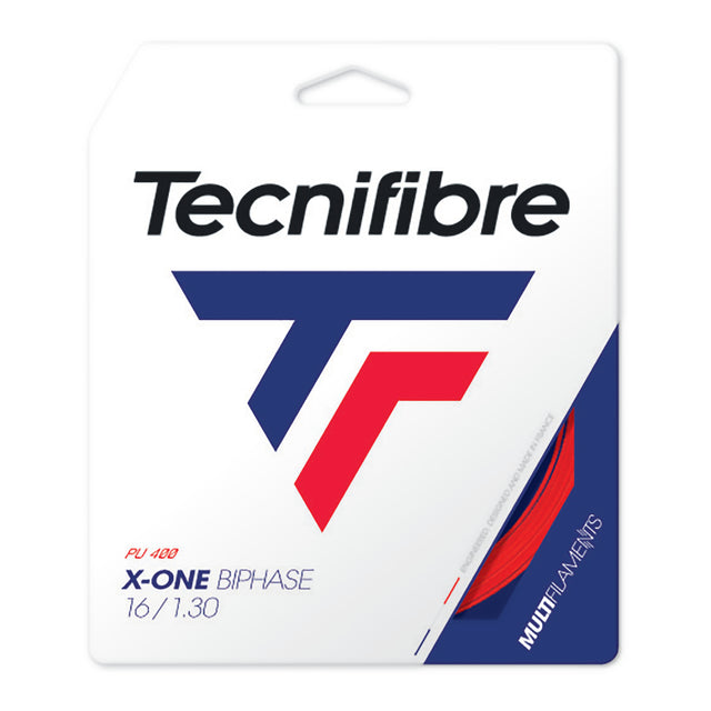 Naciąg tenisowy Tecnifibre X-One Biphase czerwony