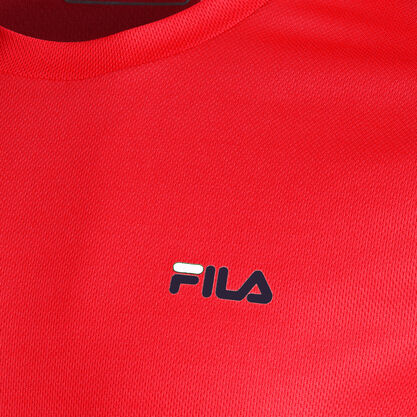 Koszulka tenisowa Fila Logo Small czerwona