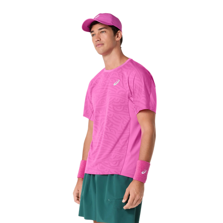 Koszulka sportowa Asics Match Jacquard SS Top różowa