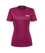 Koszulka tenisowa Diadora SS T-shirt wiśniowa