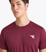 Koszulka tenisowa Diadora SS Icon bordowa