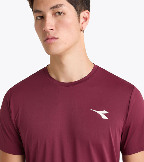 Koszulka tenisowa Diadora SS Icon bordowa