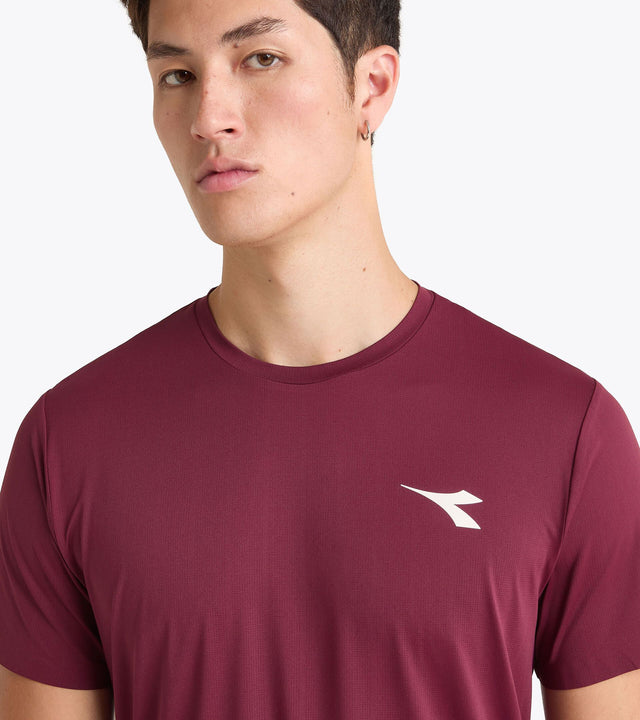 Koszulka tenisowa Diadora SS Icon bordowa