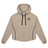 Dres tenisowy Diadora Tracksuit FZ damski beżowo-czarny